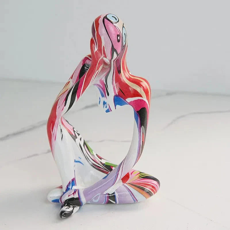 Tabletop Sculpture Minimalist Resin Compact