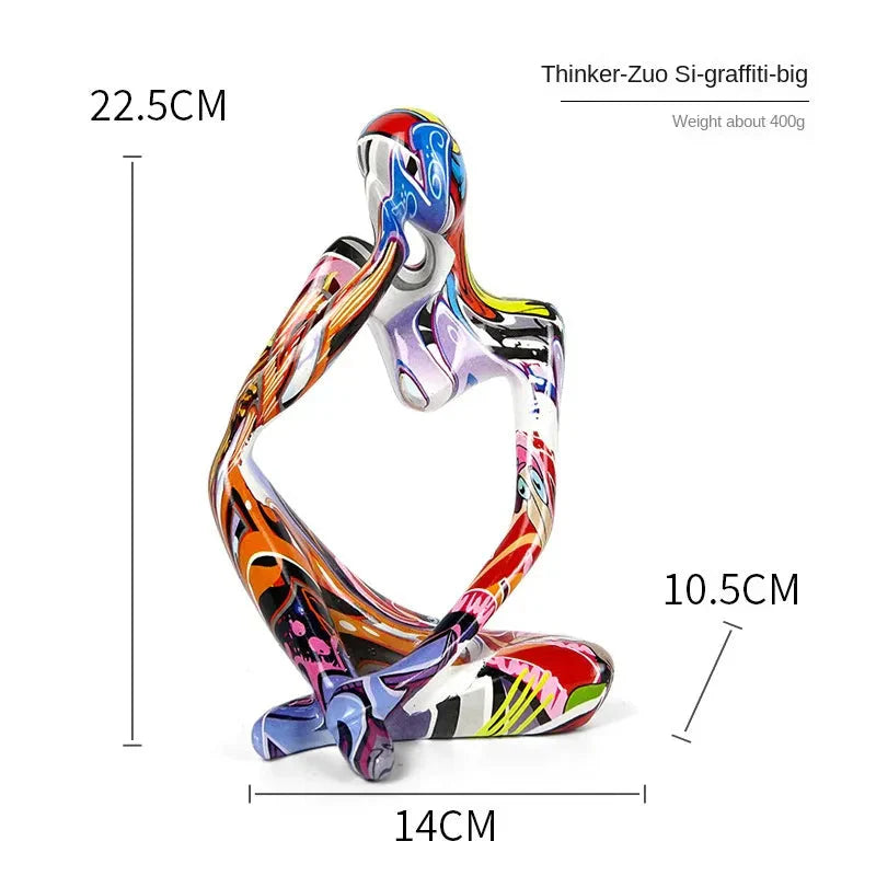 Tabletop Sculpture Minimalist Resin Compact