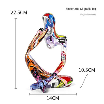 Tabletop Sculpture Minimalist Resin Compact