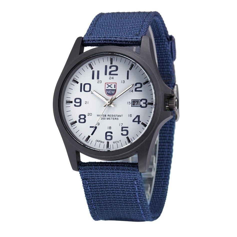 Tactical Watch LED Backlight Stainless Steel & Silicone Strap