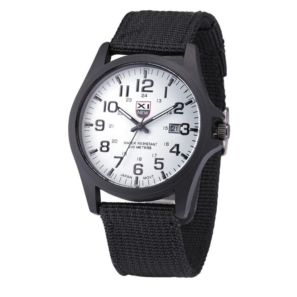 Tactical Watch LED Backlight Stainless Steel & Silicone Strap