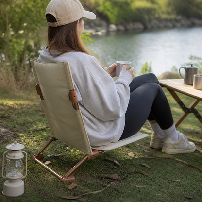Tall Backrest Camping Chair with Carry Bag