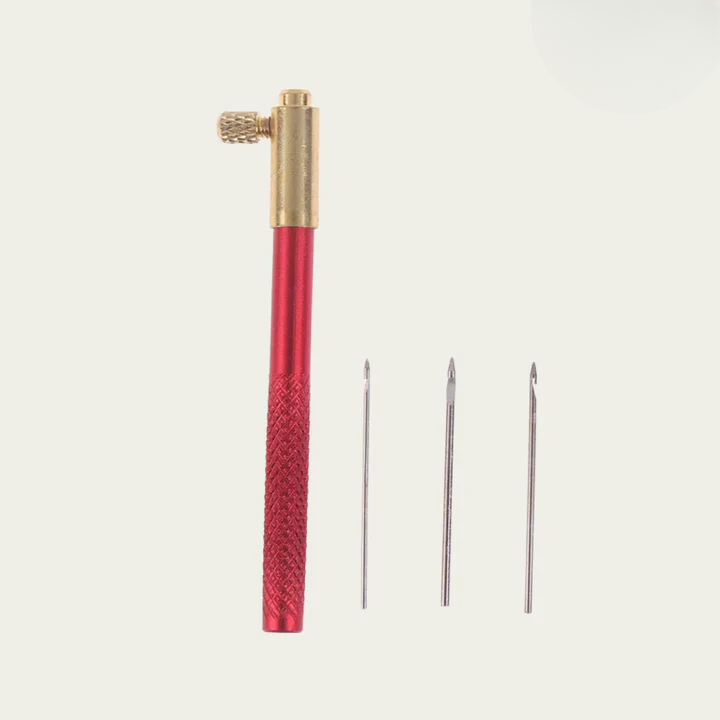 Tambour Needle Set Interchangeable Stainless Wood & Aluminum Handle
