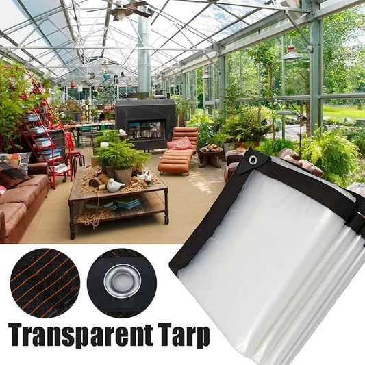 Tarp Clear Weather-Resistant Tear-Resistant PE