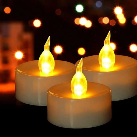 Tea Lights LED Flameless Warm Flickering Set of 6