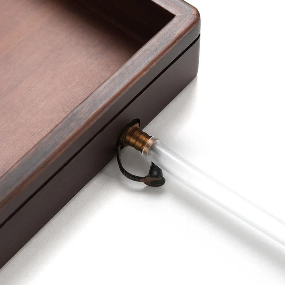 Tea Tray Bamboo Surface Removable Top for Easy Cleaning