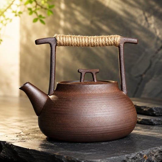 Teapot Handcrafted Ceramic Induction Compatible 350ml