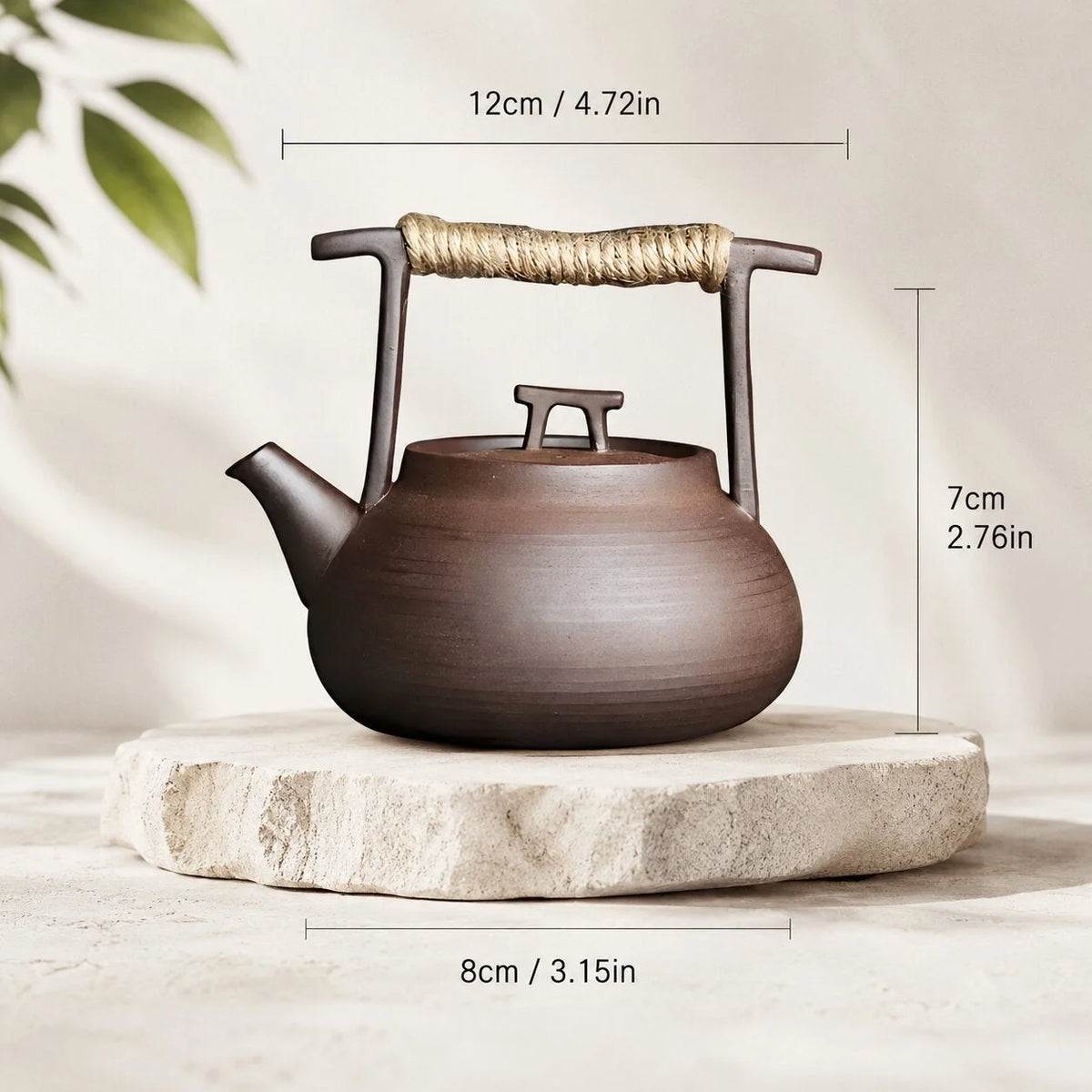 Teapot Handcrafted Ceramic Induction Compatible 350ml