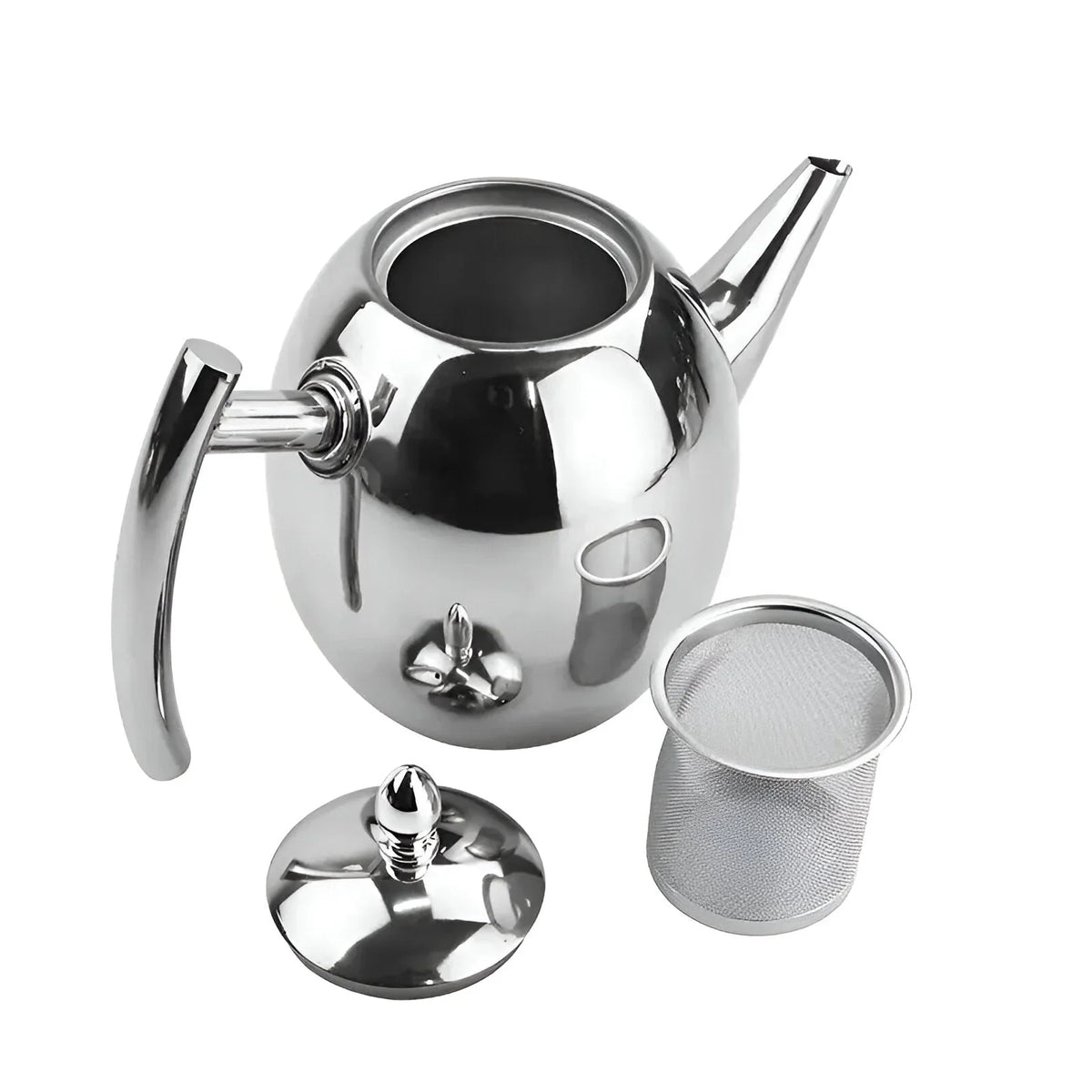 Teapot Stainless Steel Integrated Strainer 33 Ounce Capacity