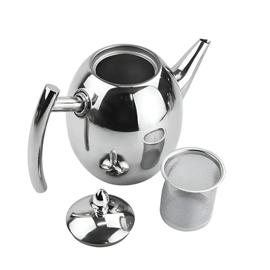 Teapot Stainless Steel Integrated Strainer 33 Oz Capacity