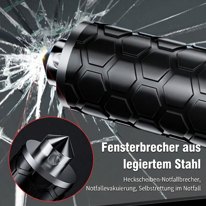 Telescopic Baton Automatic Extension Corrosion-Resistant Steel & Non-Slip Handle