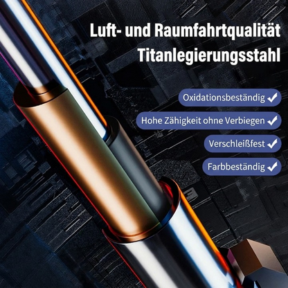 Telescopic Baton Automatic Extension Corrosion-Resistant Steel & Non-Slip Handle