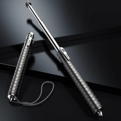Telescopic Baton Automatic Extension Corrosion-Resistant Steel & Non-Slip Handle