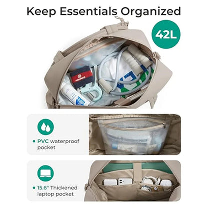 Tennis Gear Bag Water-Resistant Spacious Multiple Pockets