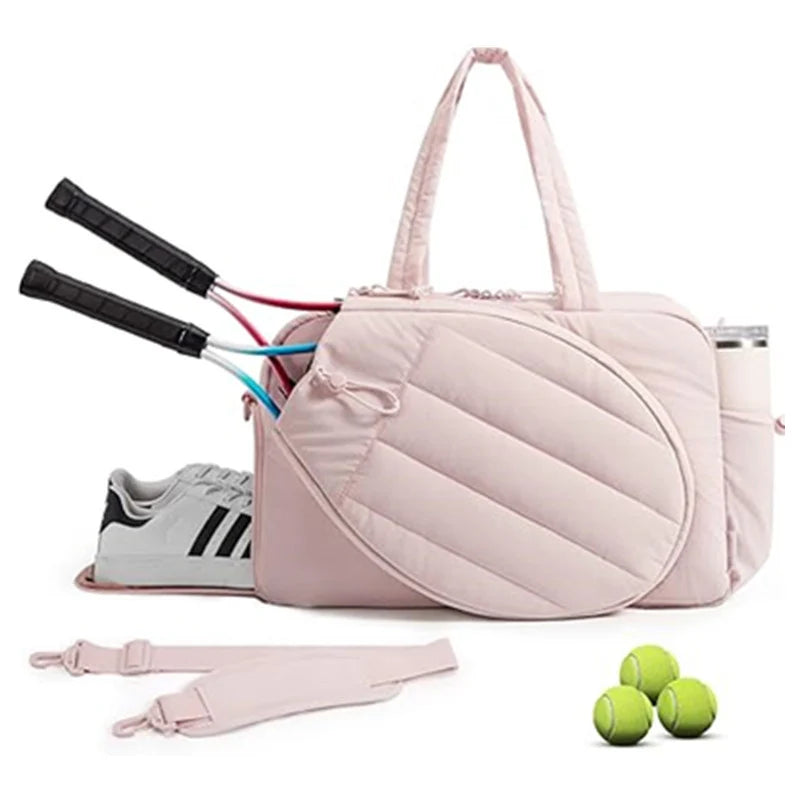 Tennis Gear Bag Water-Resistant Spacious Multiple Pockets