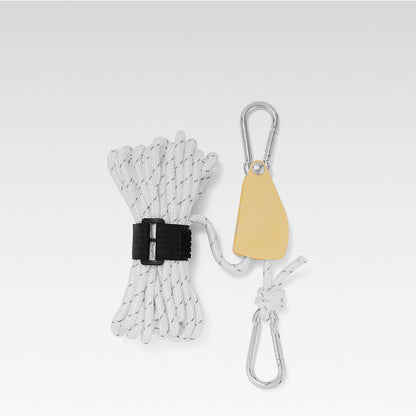 Tension Rope Knot-Free Pulley 190kg Load Weather-Resistant