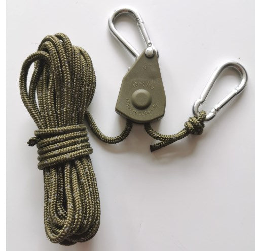 Tension Rope Knot-Free Pulley 190kg Load Weather-Resistant