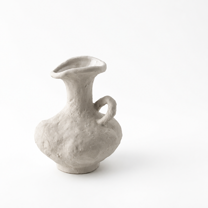 Textured Ceramic Vase (Minimalist Curved Silhouette)