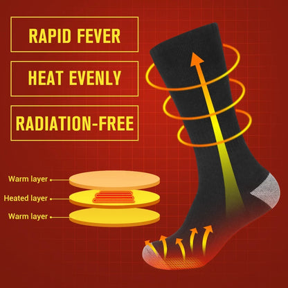 Thermal Socks Cotton Blend Breathable Heat-Retaining