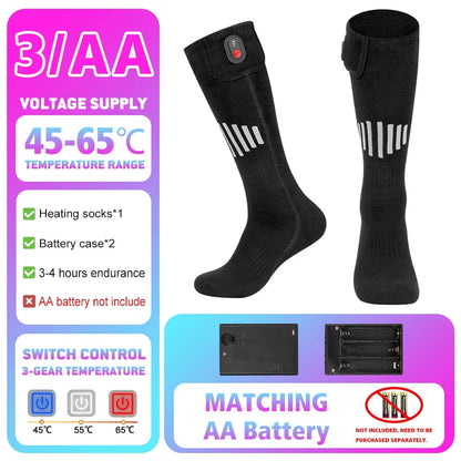 Thermal Socks Cotton Blend Breathable Heat-Retaining