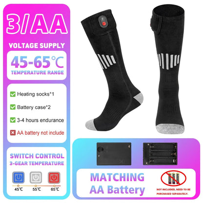 Thermal Socks Cotton Blend Breathable Heat-Retaining