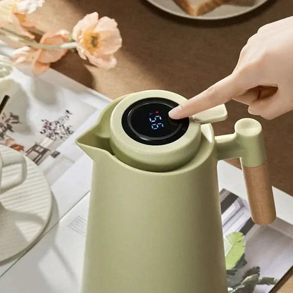 Thermos Flask Vacuum Insulated Touch Temperature Display 1 Liter