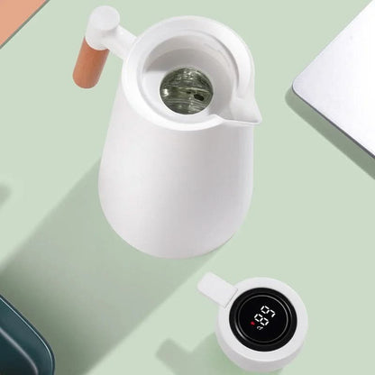 Thermos Flask Vacuum Insulated Touch Temperature Display 1 Liter