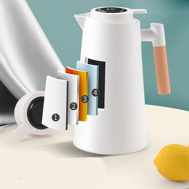 Thermos Flask Vacuum Insulated Touch Temperature Display 1 Liter