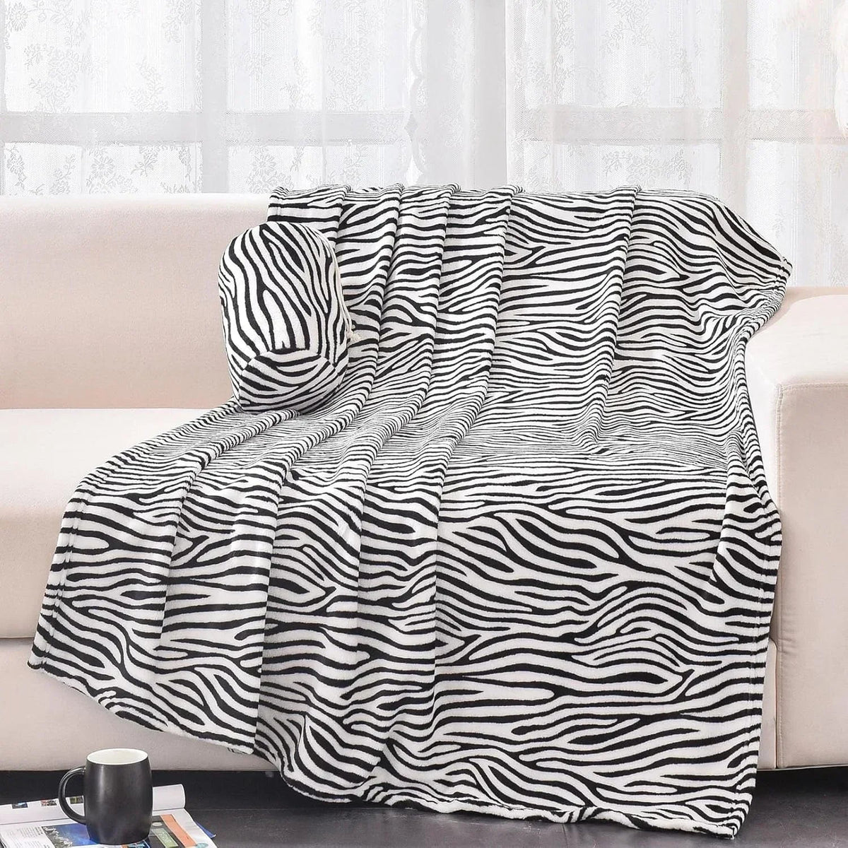 Throw Blanket Leopard Print Super Soft Flannel