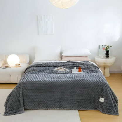 Throw Blanket Quilted Microfiber Lightweight & Warm