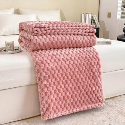 Throw Blanket Quilted Microfiber Lightweight & Warm