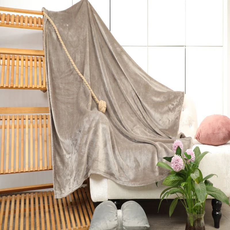 Throw Blanket Soft Velvet Machine Washable