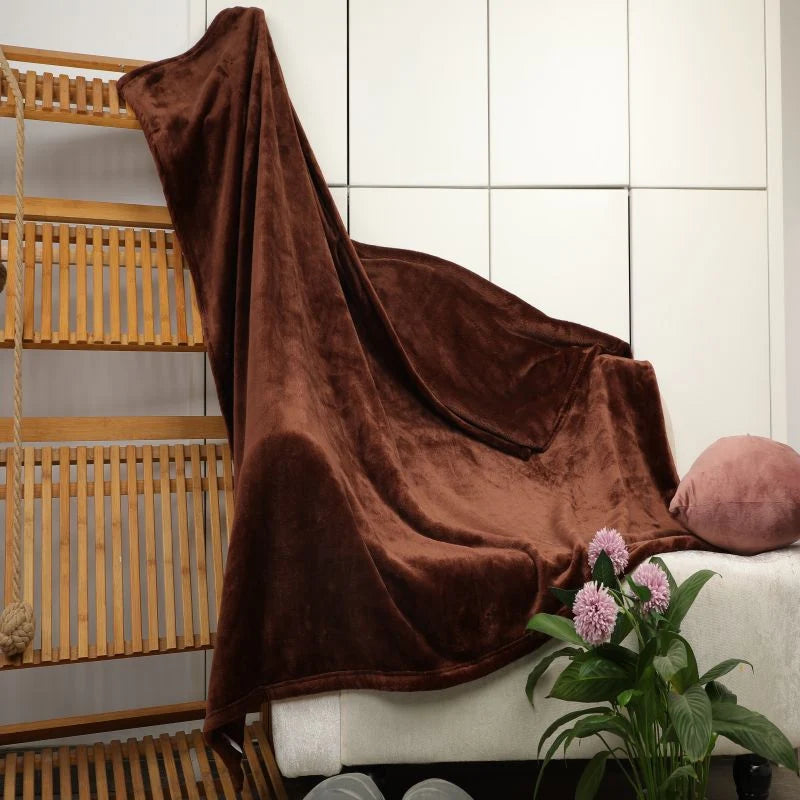 Throw Blanket Soft Velvet Machine Washable