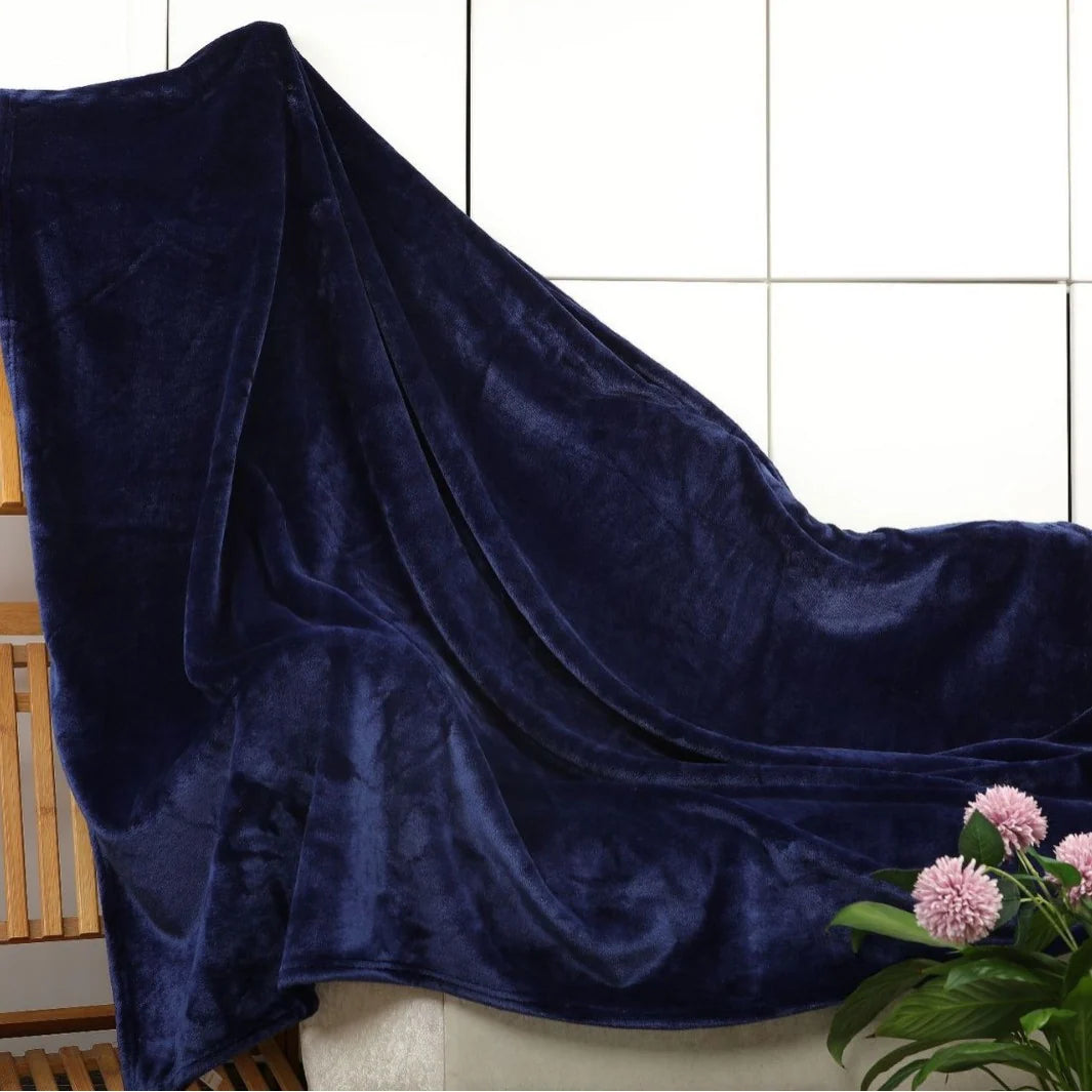 Throw Blanket Soft Velvet Machine Washable