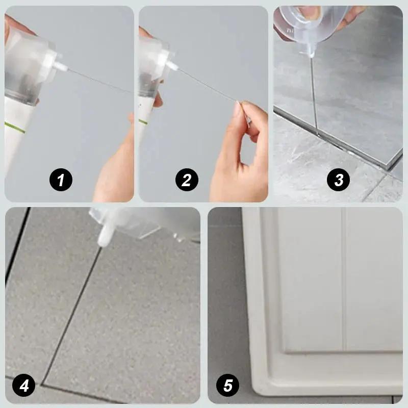 Tile Repair Gel Extra-Strong Adhesive & Water-Resistant Precision Nozzle