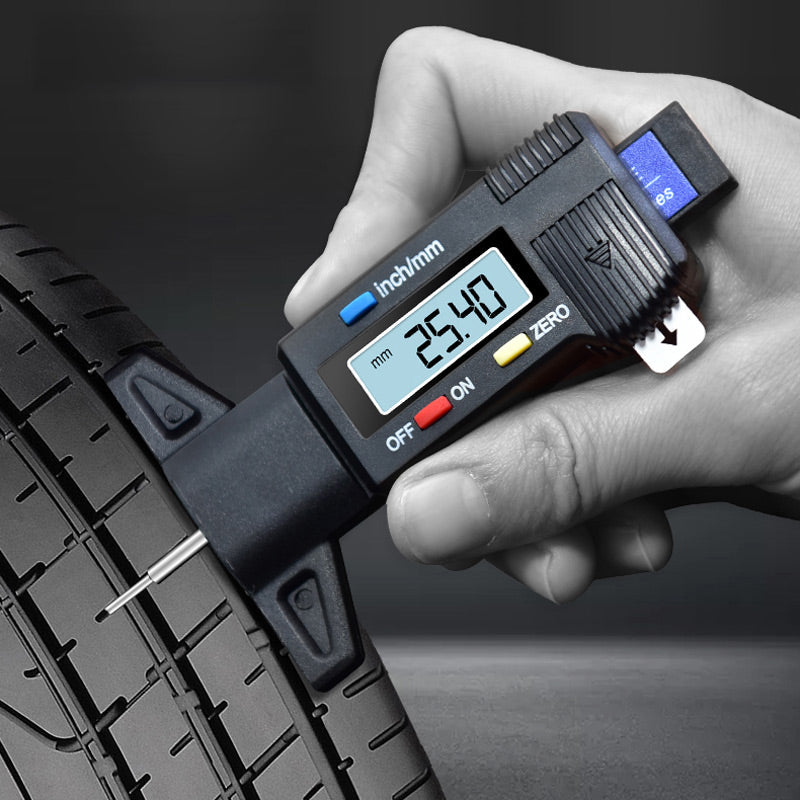 Tire Tread Depth Gauge Digital LCD 0.00039 Inch Accuracy