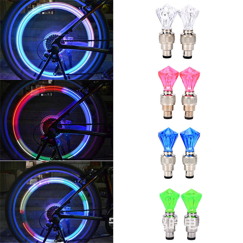 Tire Valve Caps Motion-Activated LED Waterproof
