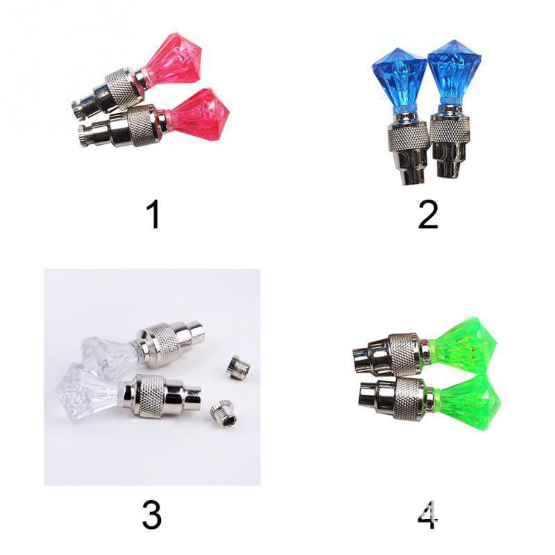 Tire Valve Caps Motion-Activated LED Waterproof