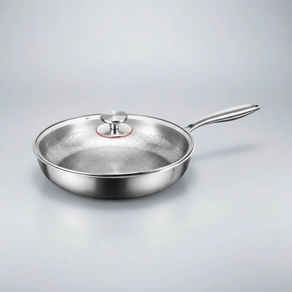 Titanium Hammered Nonstick Frying Pan for Induction Cooktops and Contemporary Kitchens