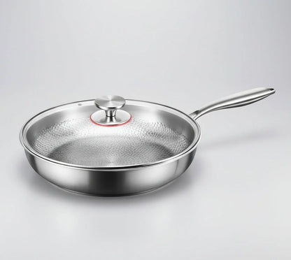 Titanium Hammered Nonstick Frying Pan for Induction Cooktops and Contemporary Kitchens