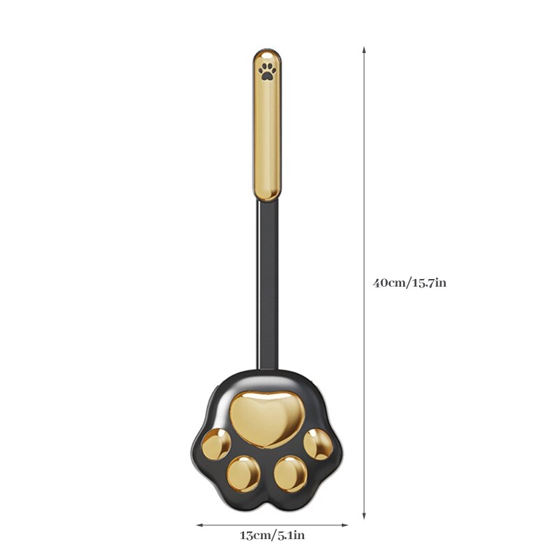 Toilet Brush Cat Paw Silicone Bristles & Holder