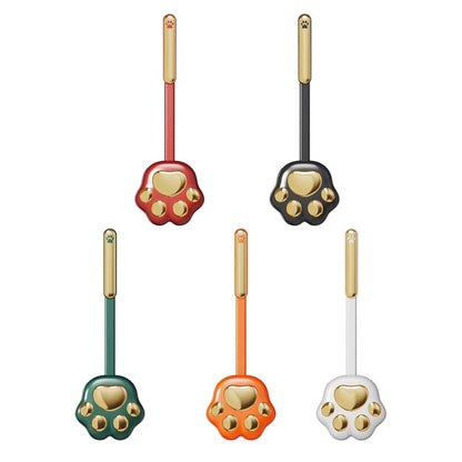 Toilet Brush Cat Paw Silicone Bristles & Holder