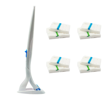 Toilet Brush Chemical-Free Replaceable Flushable Fleece Pads 48.5 cm