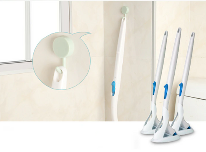 Toilet Brush Chemical-Free Replaceable Flushable Fleece Pads 48.5 cm