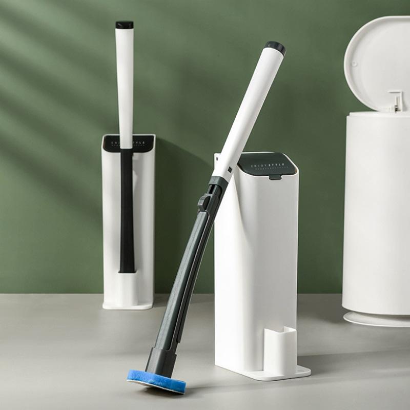 Toilet Brush Hygienic Preloaded Sponge Heads Eight Refills