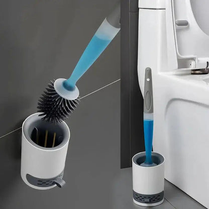 Toilet Brush Silicone Integrated Dispenser Wall Mount