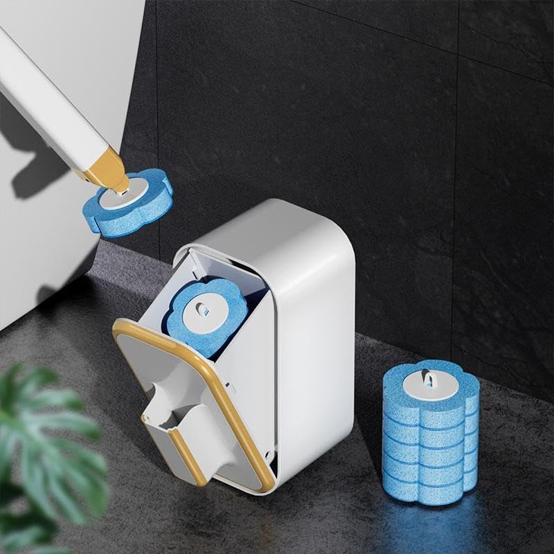 Toilet Brush Wall-Mount Disposable Heads Antibacterial