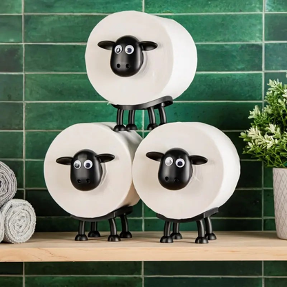 Toilet Paper Holder Freestanding Sheep Design Set of 2