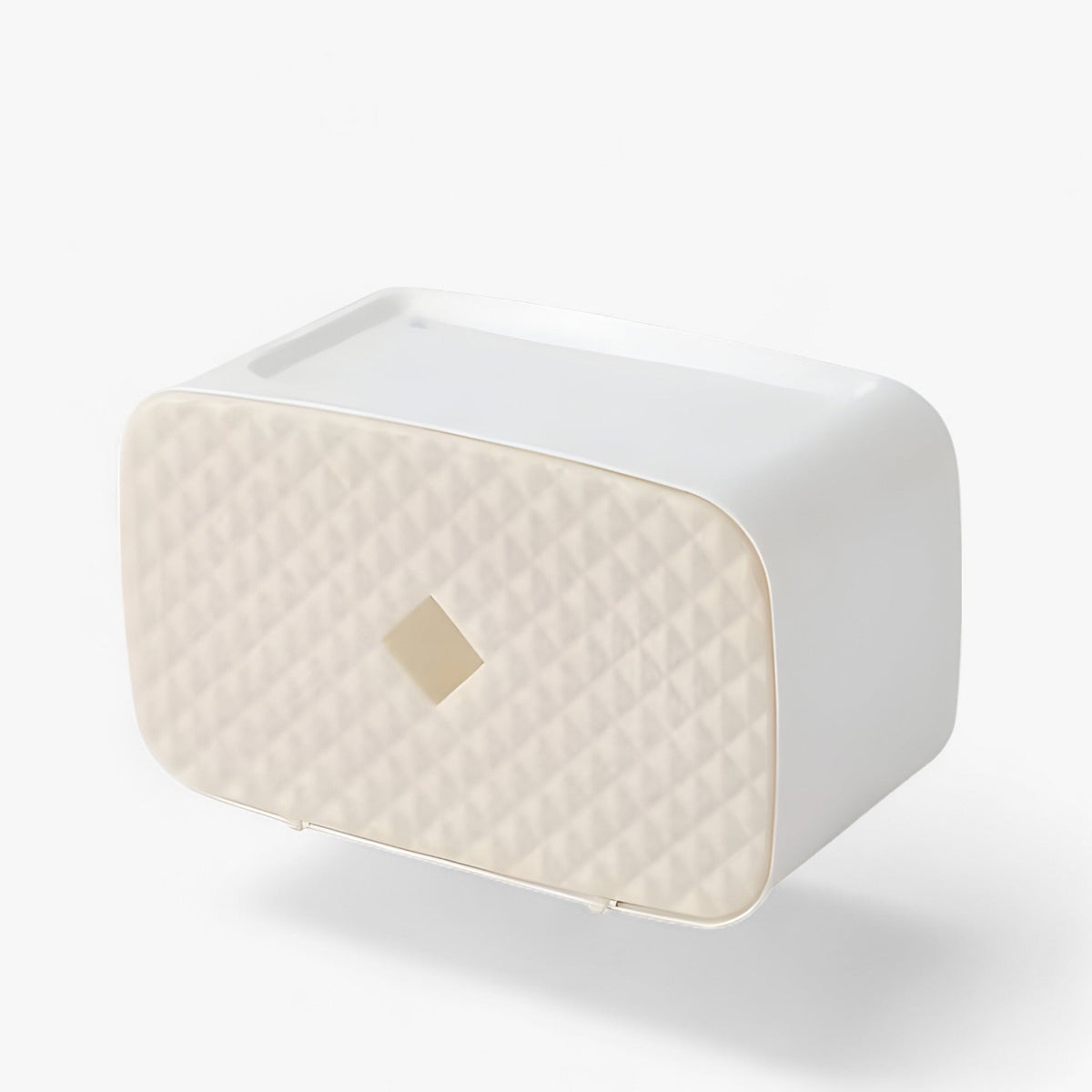 Toilet Paper Holder Wall-Mount Waterproof Cover & Top Shelf