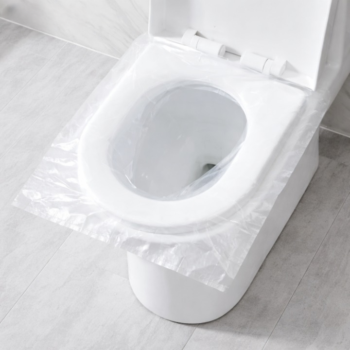 Toilet Seat Covers Biodegradable Double-Layer Non-Slip 50-Pack
